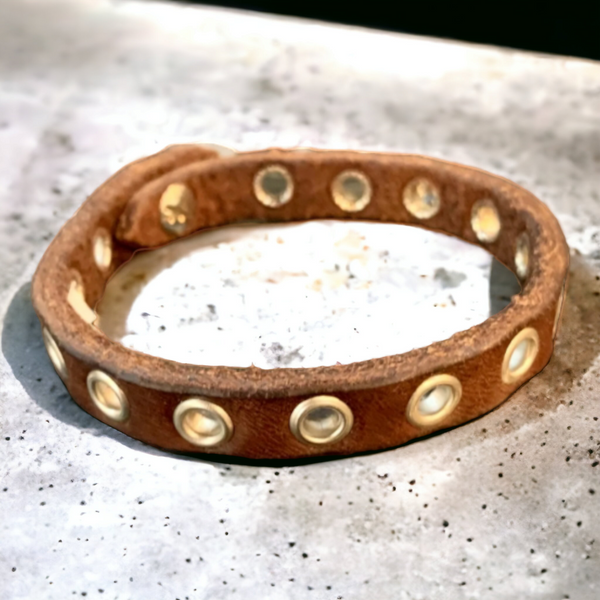 Handmade bracelet in real leather