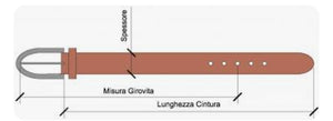 Cintura realizzata a mano, fibbia passante puntale, con borchie