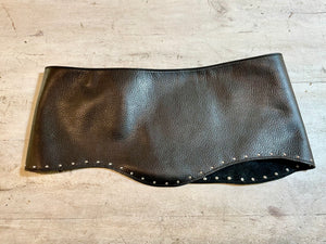 High belt, handmade, in soft cowhide